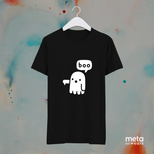 Ghost Of Disapproval (Black Unisex Tees) - Image 2