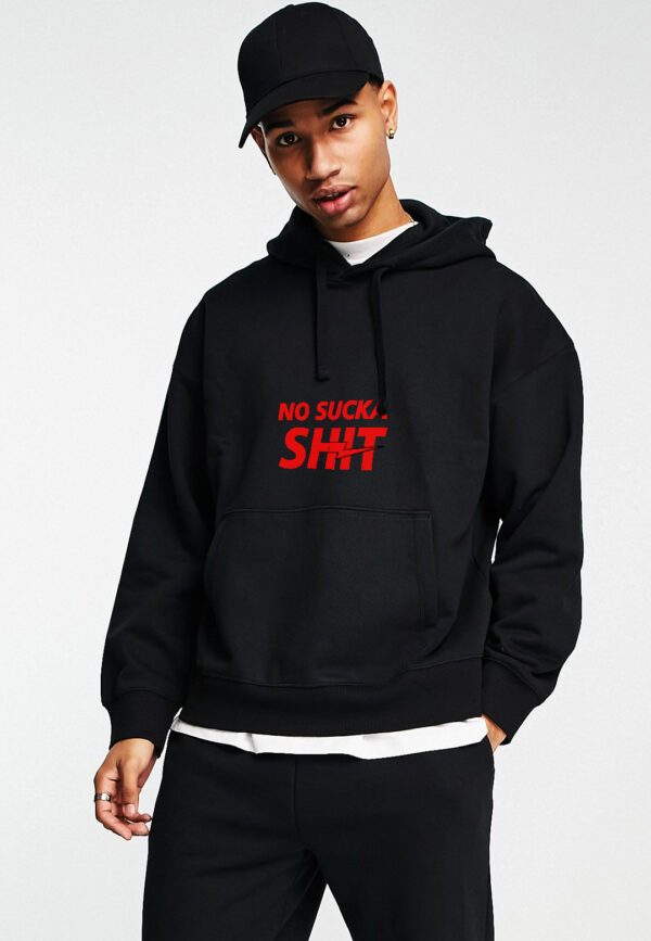 No Suck A Shit (Black Hoodie) - Image 3