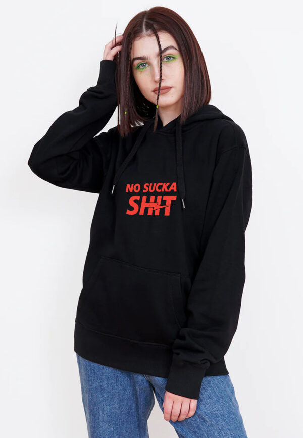 No Suck A Shit (Black Hoodie) - Image 2