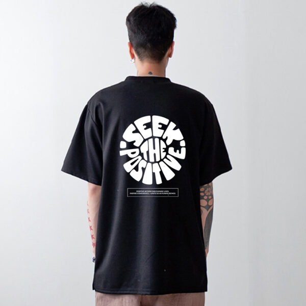 Seek the positive (Oversize Black Tees) - Image 2