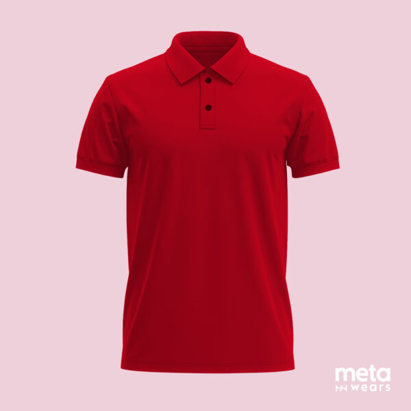 Solid Red Polo Unisex T-Shirt