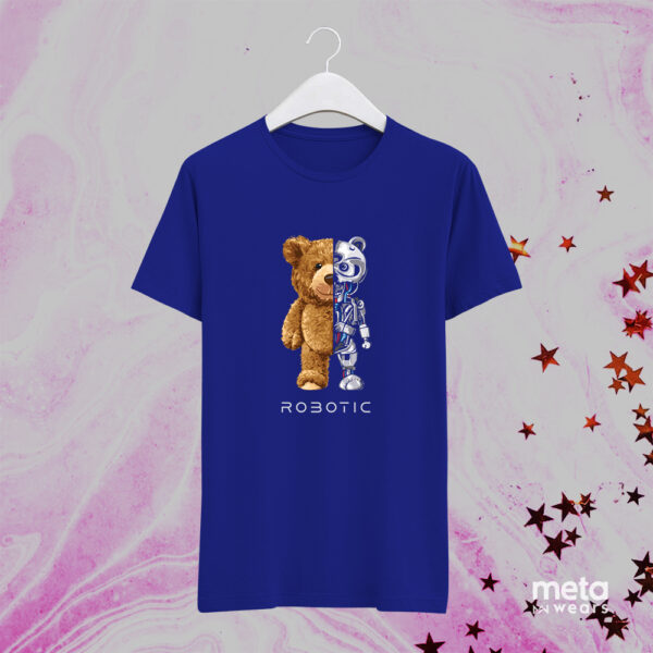 Robotic bear (Blue Unisex Tees)