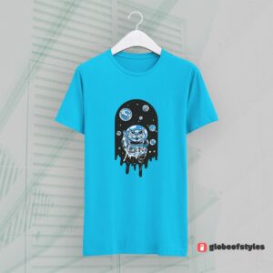 Astronaut Cat Cosmo (Blue Unisex T-Shirt)