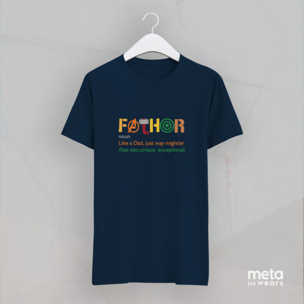 Fathor, gift for father (Navy Blue T-shirt)