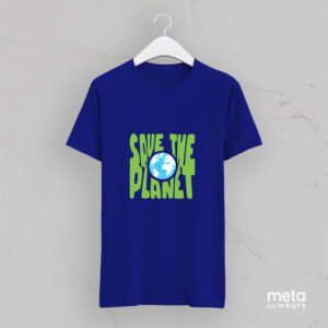 Save the planet (Blue Unisex T-Shirt)